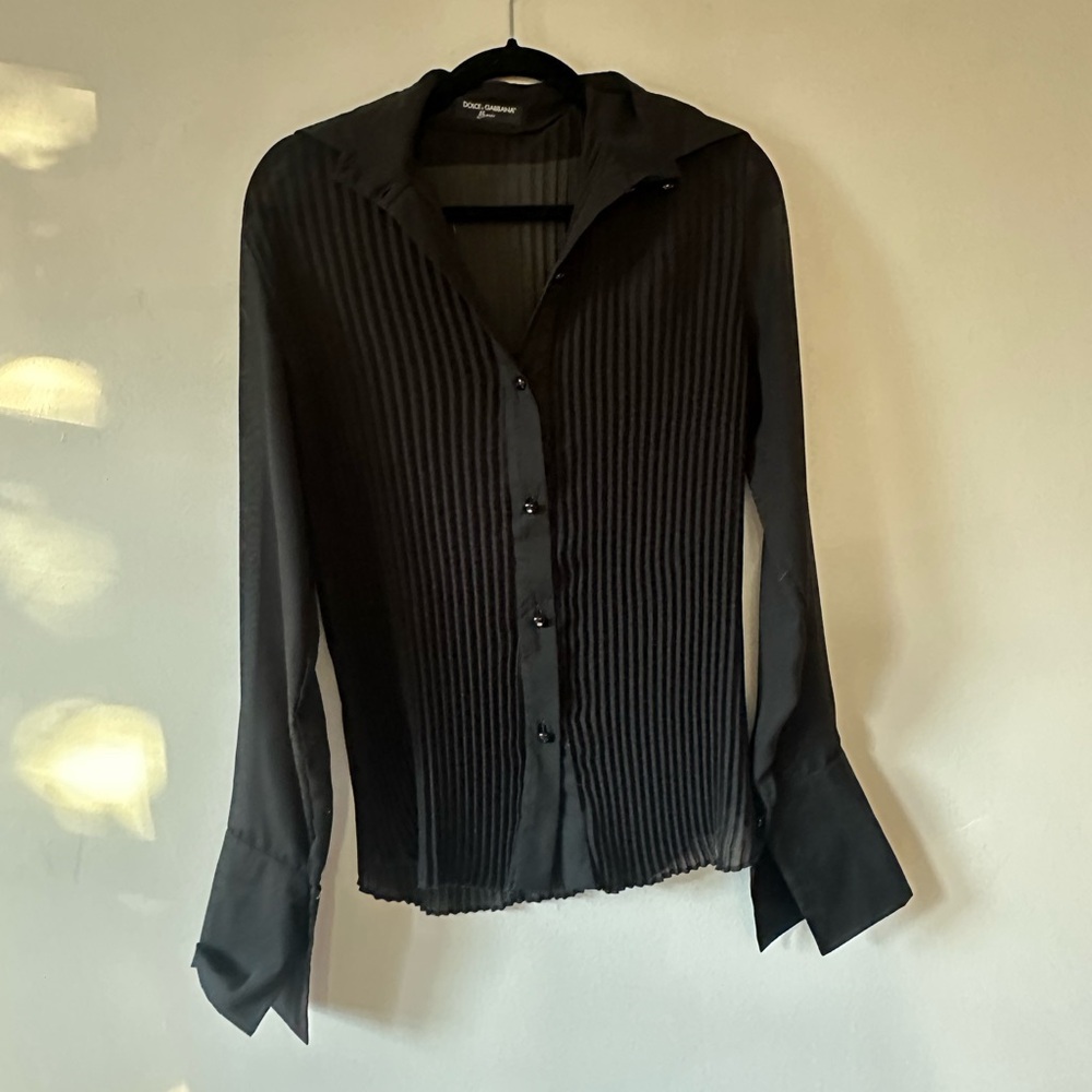 Dolce & Gabbana Basic Black Collared Shirt